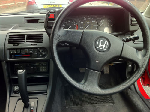 1991 honda prelude ex auto red dashboard