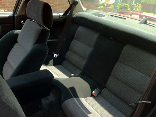 1991 honda prelude ex auto red interior 2