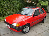 130 1989 ford fiesta lx red icon