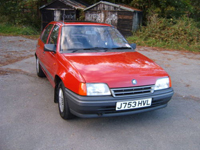233 1991 vauxhall astra l red icon