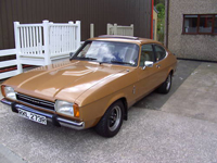 86 1976 ford capri ii ghia auto gold manual icon
