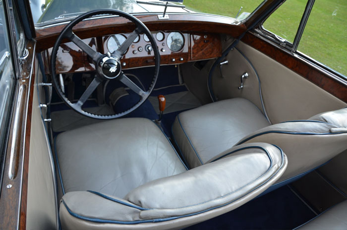 1950 jaguar mark v 3.5 litre interior
