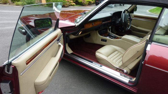 1990 jaguar xjs v12 convertible regency red interior 1