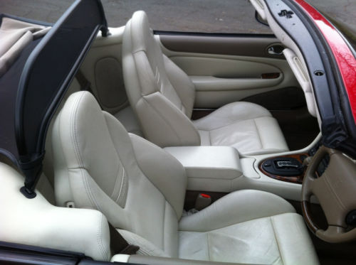 2003 jaguar xkr auto red 4.2 premium supercharged 400 bhp interior