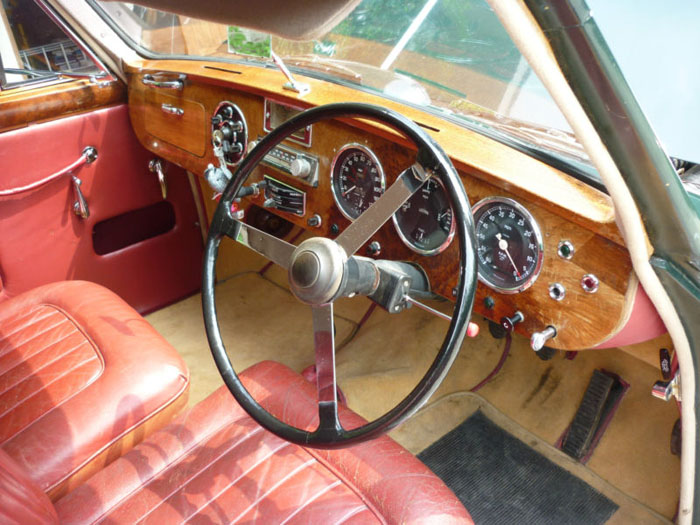 1954 lagonda db 3 litre fixed head coupe by tickford interior