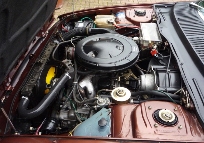 1978 lancia gamma coupe engine bay 3