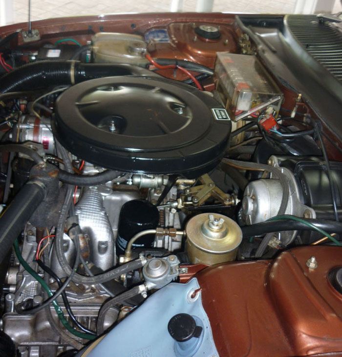 1978 lancia gamma coupe engine bay