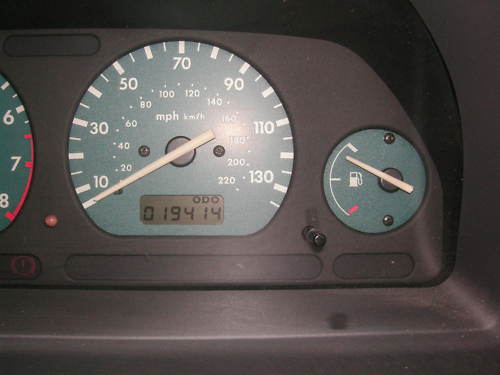 1999 land rover freelander xei 1.8l blue speedometer