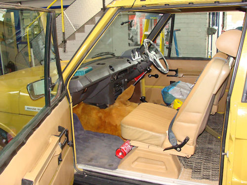1979 range rover gold interior 1