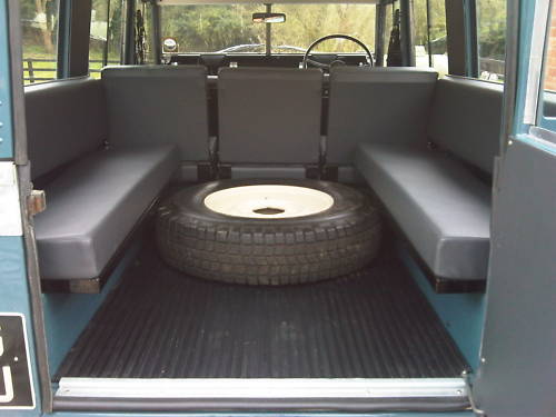 land rover series 2a 109 station wagon 2.6 interior 3