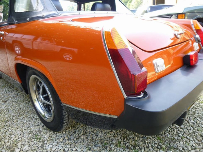 1981 MG Midget 1500 Rear Closeup