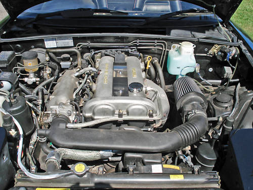 1998 mazda mx 5 classic convertible black engine bay
