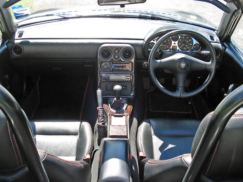 1998 mazda mx 5 classic convertible black interior 1