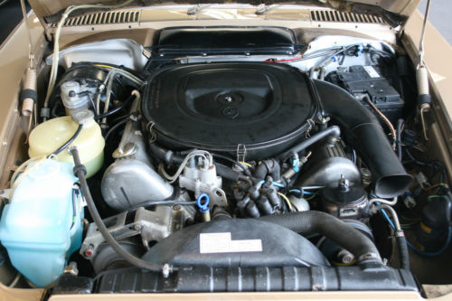 1979 Mercedes-Benz R107 450 SL Engine Bay