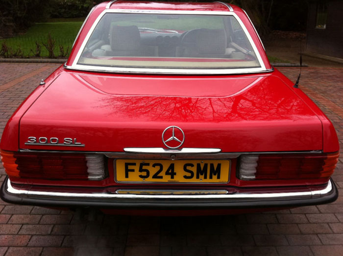 1989 mercedes 300 sl auto red 4