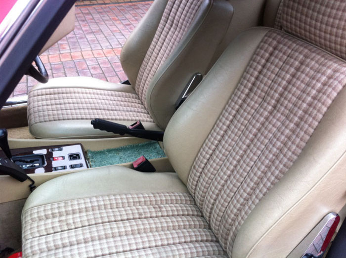 1989 mercedes 300 sl auto red front seats