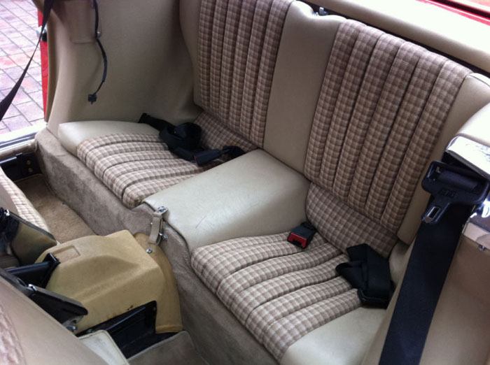 1989 mercedes 300 sl auto red interior 2