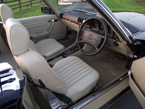 1989 mercedes benz 500 sl r107 interior