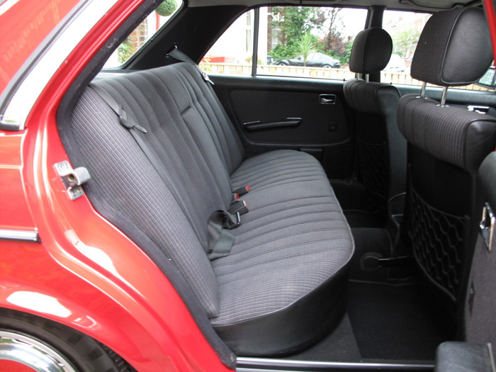 1985 Mercedes-Benz W123 200 Rear Interior