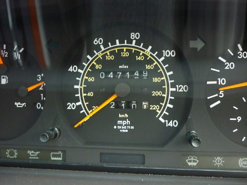 1991 mercedes e230 saloon speedometer