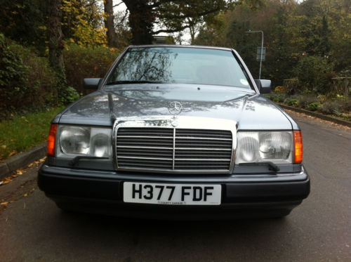 1990 mercedes 260e auto pearl grey metallic w124 front