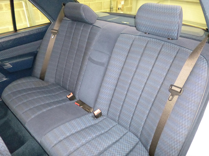 1991 Mercedes-Benz 190E Rear Interior