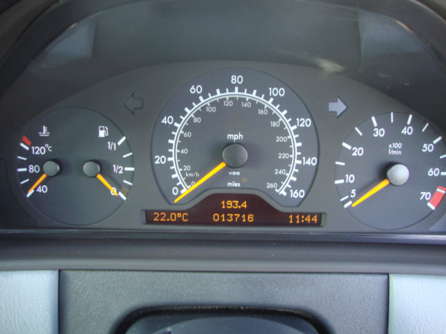 1996 Mercedes-Benz W210 E280 Dashboard Gauges