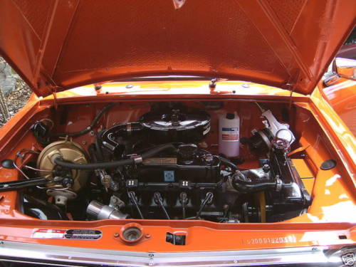 1973 morris mini 1275gt engine bay