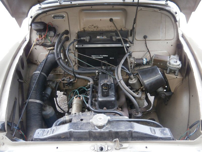 1972 Morris Minor Van Engine Bay
