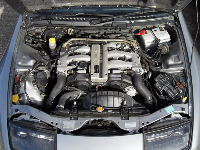 1999 nissan 300zx version s engine bay