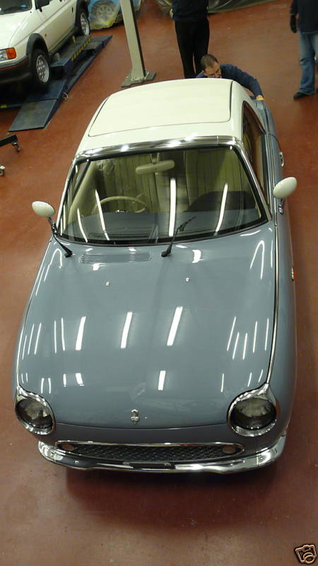 1991 nissan figaro grey white 2