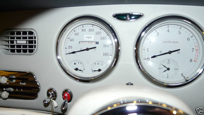 1991 nissan figaro grey white dashboard