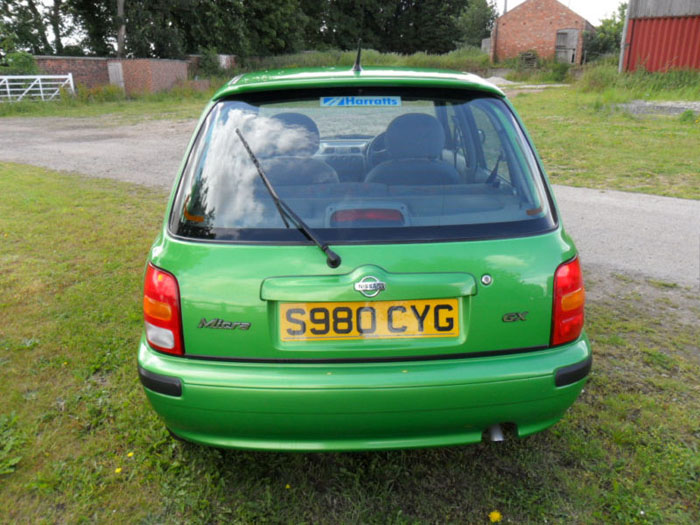 1998 nissan micra gx auto green back