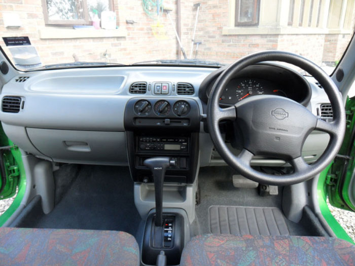 1998 nissan micra gx auto green interior 1