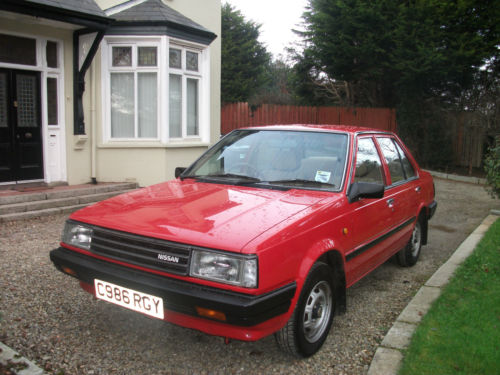 1985 nissan sunny 1.3 gs red 1