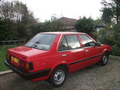 1985 nissan sunny 1.3 gs red 2