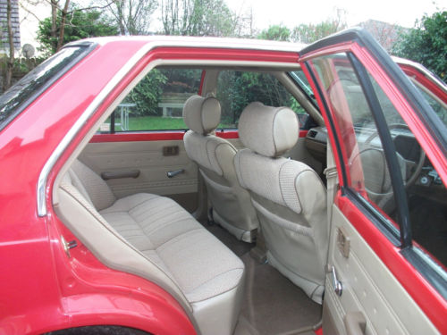 1985 nissan sunny 1.3 gs red interior 2