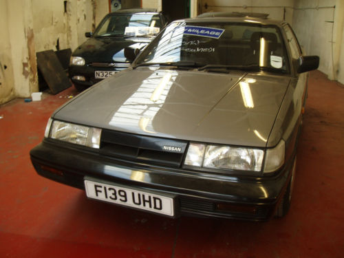 1988 nissan sunny coupe grey 1