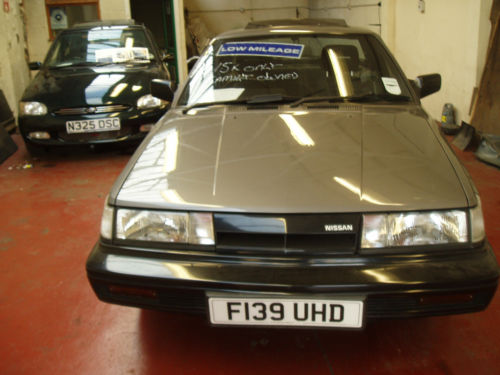 1988 nissan sunny coupe grey 2