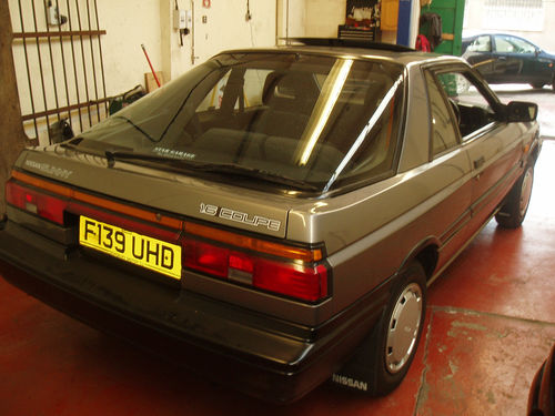1988 nissan sunny coupe grey 4