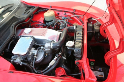1968 opel gt coupe 1900cc engine bay 2