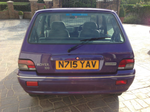 1996 Rover 100 Knightsbridge SE Purple Back