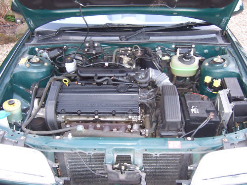 1999 s rover 216 cabriolet engine bay