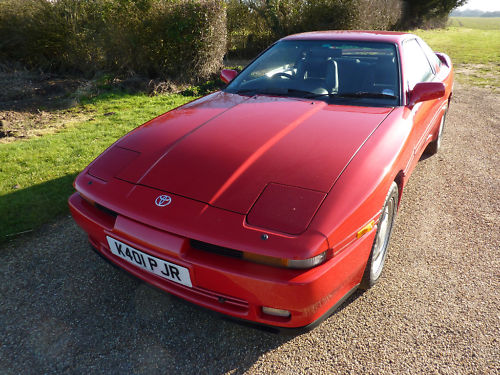 1992 toyota supra turbo auto red 1