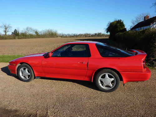 1992 toyota supra turbo auto red 2