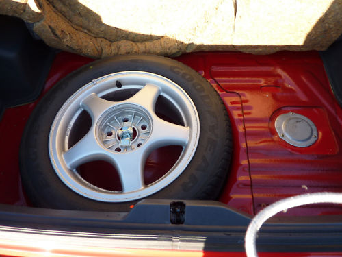 1992 toyota supra turbo auto red spare wheel