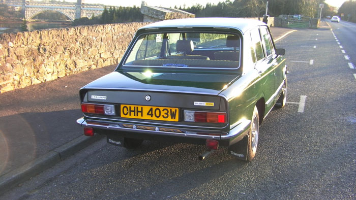 1980 triumph dolomite 1850 hl back