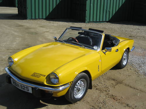 1977 triumph spitfire 1500 yellow 2