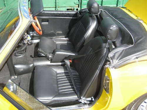 1977 triumph spitfire 1500 yellow interior 1