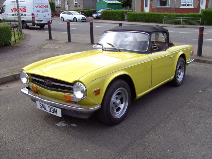 1973 triumph tr6 yellow fuel injection manual overdrive 1